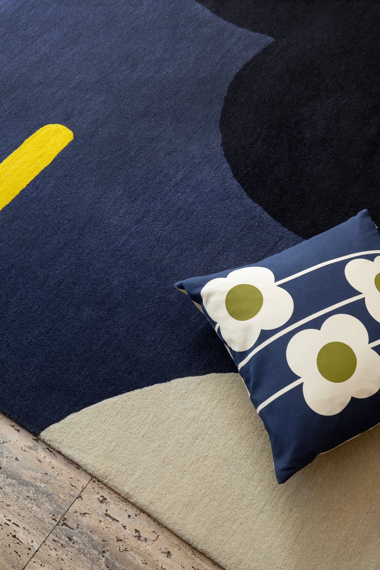 Orla Kiely Geo Flower denim 060608