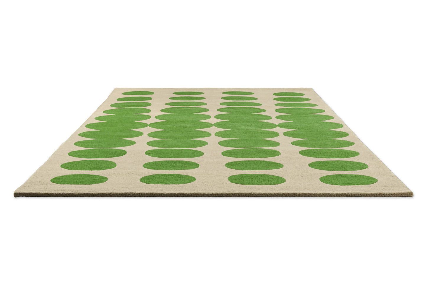Vloerkleed Orla Kiely Optical Oval Green Cream 157707
