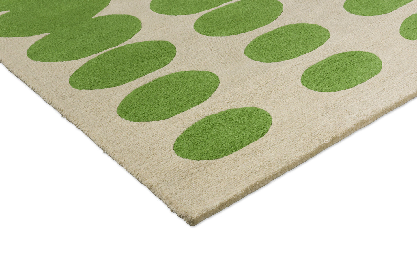 Vloerkleed Orla Kiely Optical Oval Green Cream 157707