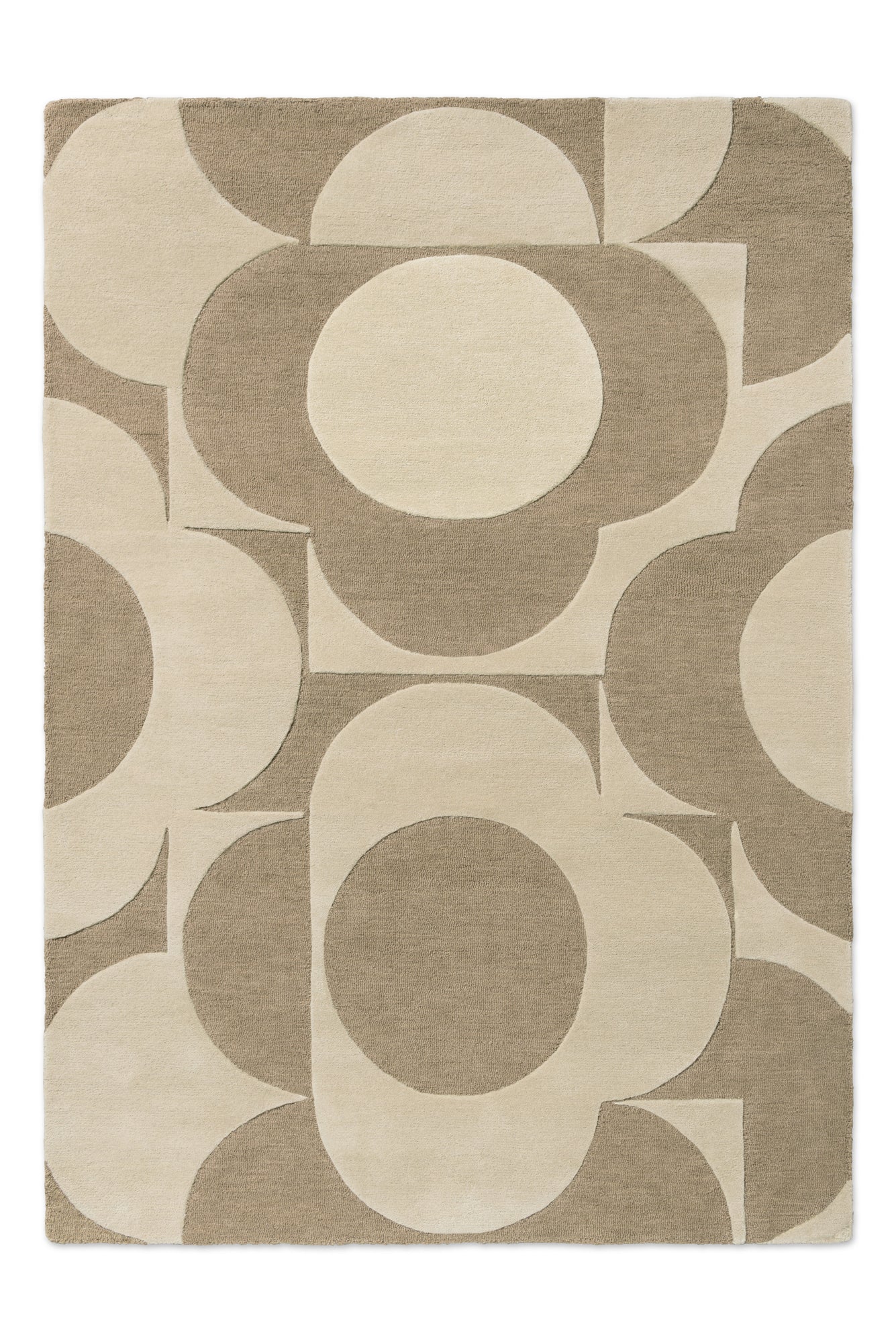 Vloerkleed Orla Kiely Prism Flower Mushroom Ecru 158009