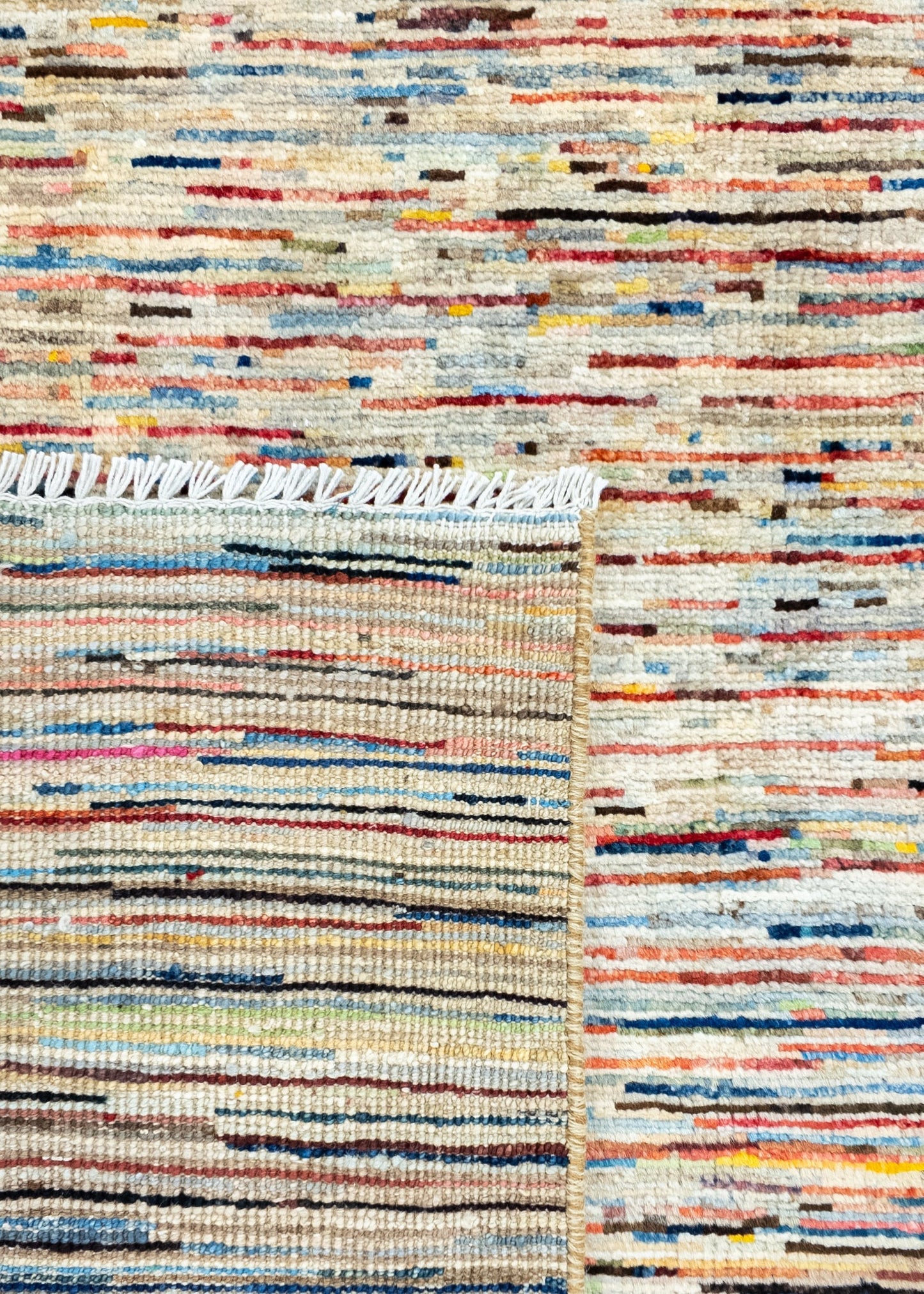 Unique Ziegler Stripe Vloerkleed 15278 | Handgeknoopt uit Afghanistan