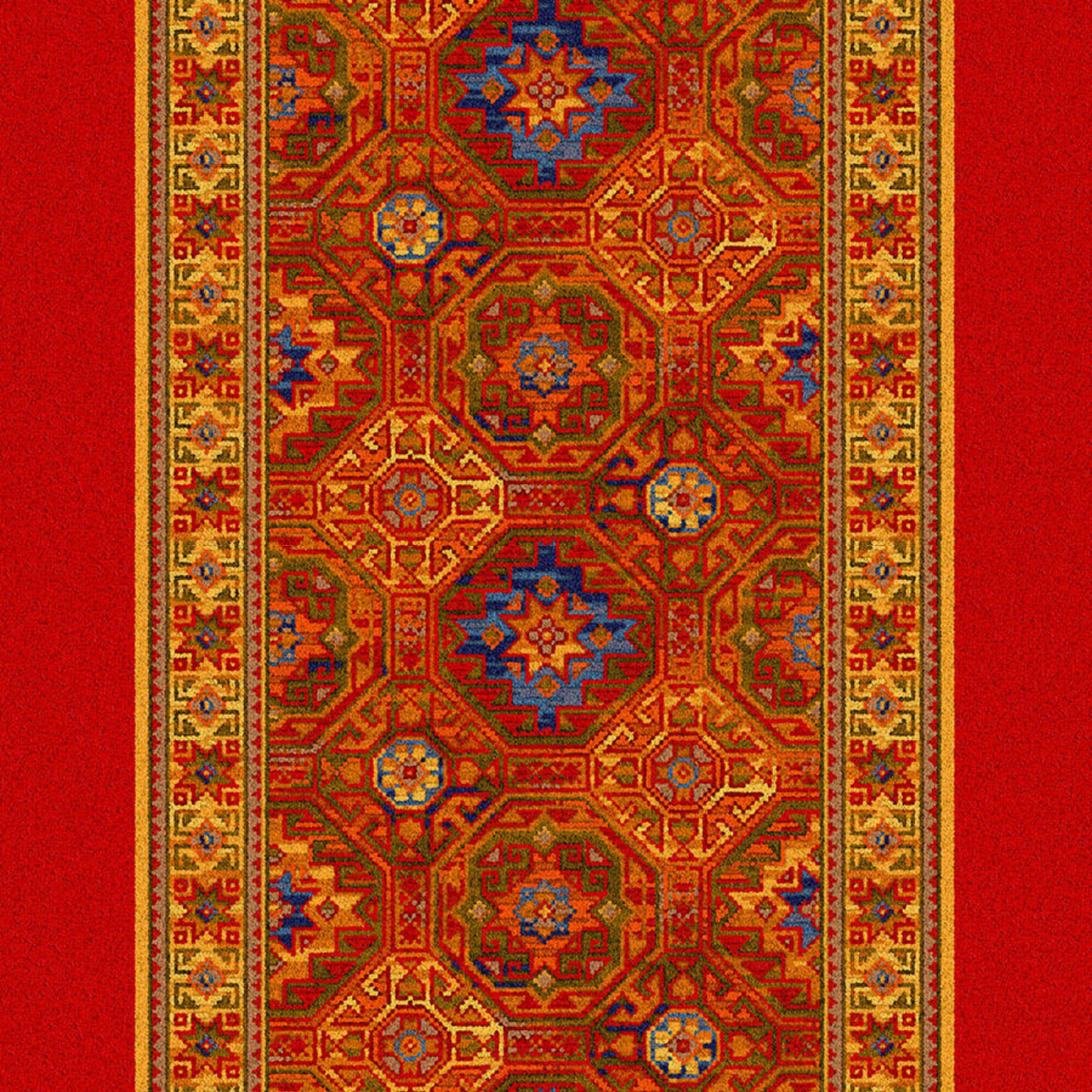 Traploper Ulster Carpets Glenavy Red Persian Runner