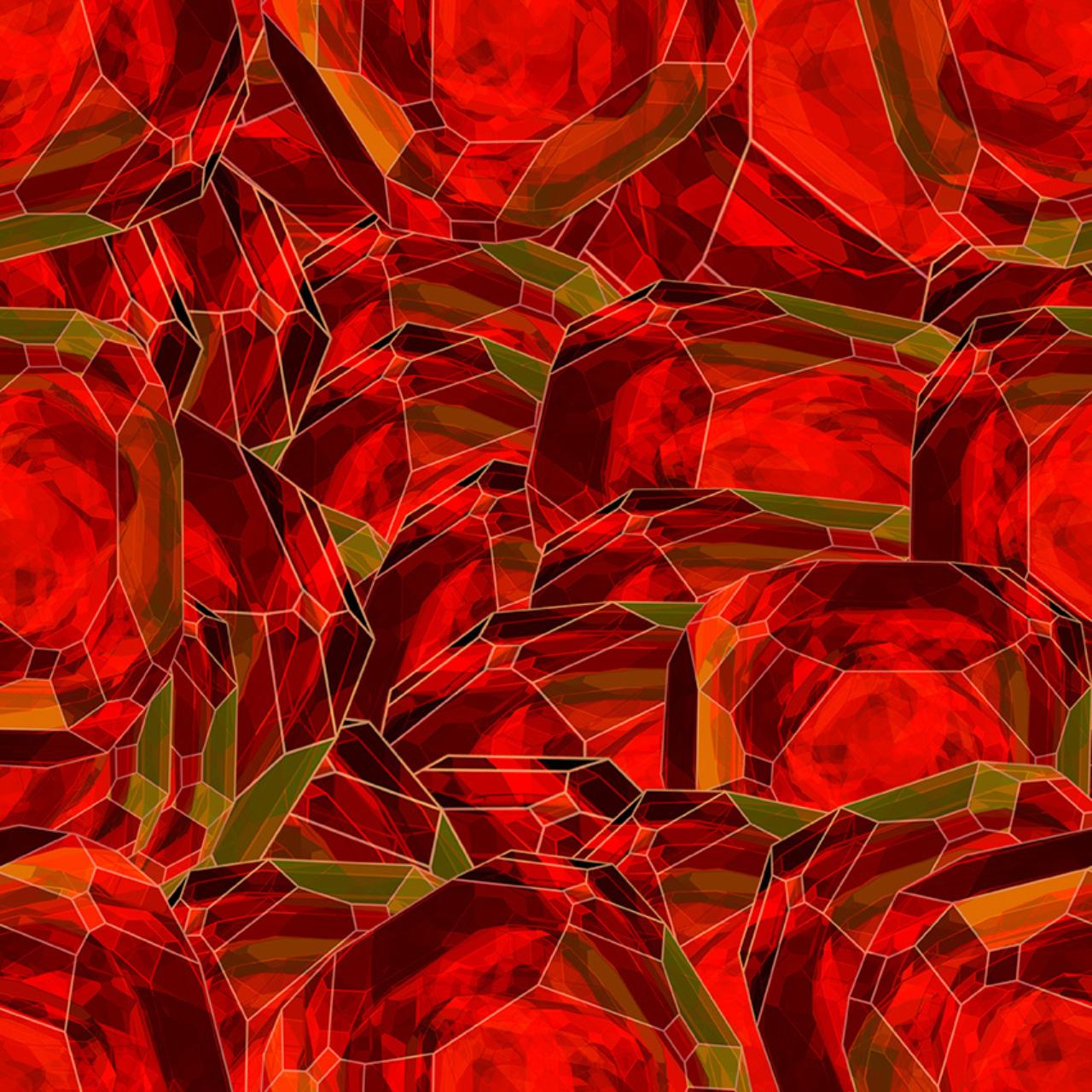 Traploper Moooi Carpets Crystal By Ingimar Einarsson Red