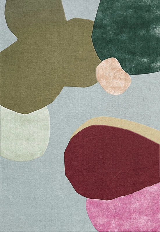 Vloerkleed Layered Sleeping Flower Wool Rug