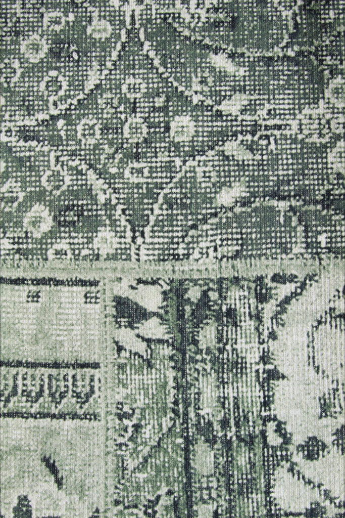 Patchwork vloerkleed Brinker Carpets Festival Bukan Dark Green Sale Vloerkledenwinkel