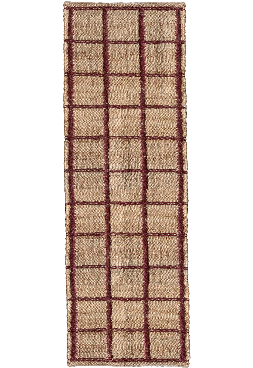 Vloerkleed Strata Jute Rug Burgundy
