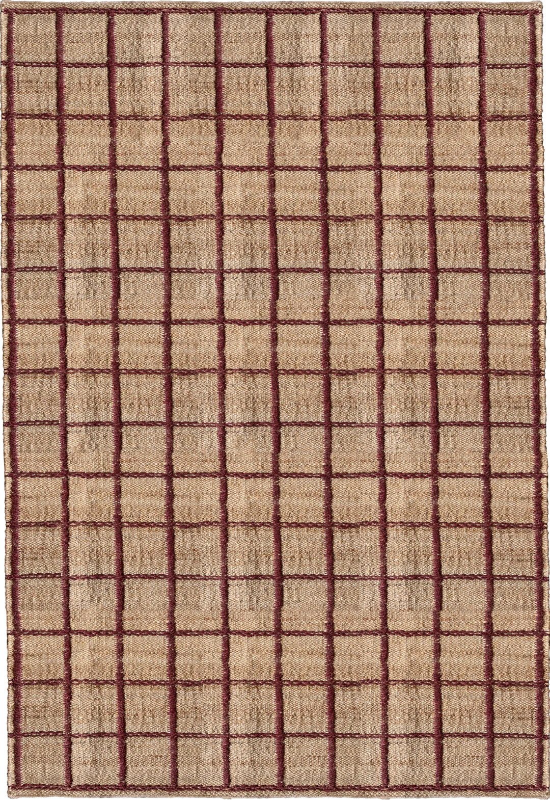 Vloerkleed Strata Jute Rug Burgundy