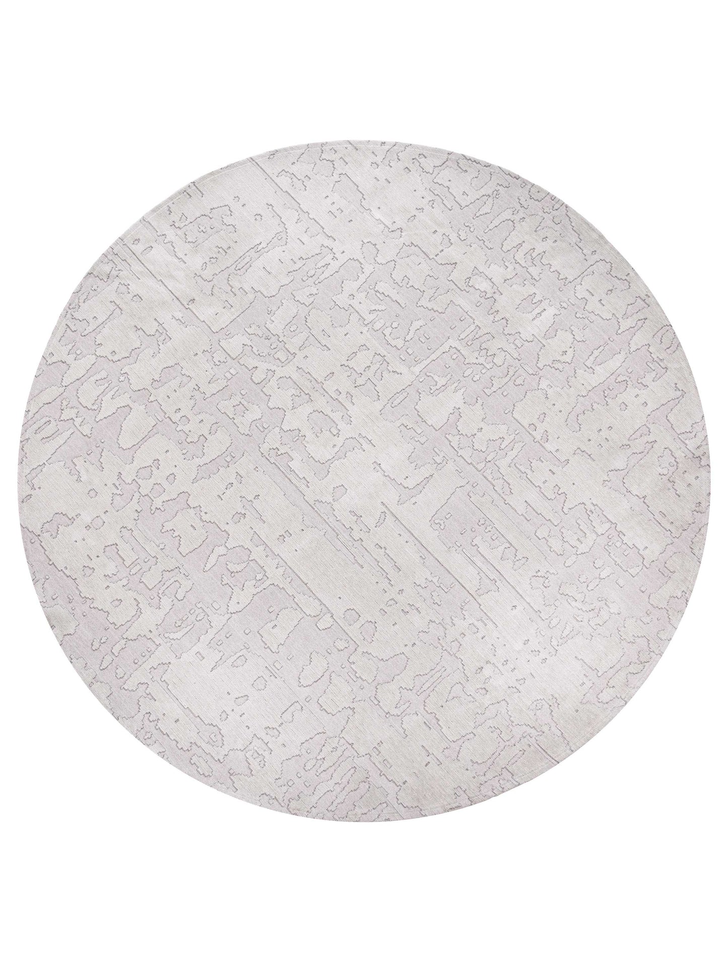 Rond vloerkleed Louis de Poortere Baobab Structures 9198 Tsingy Oyster Vloerkledenwinkel