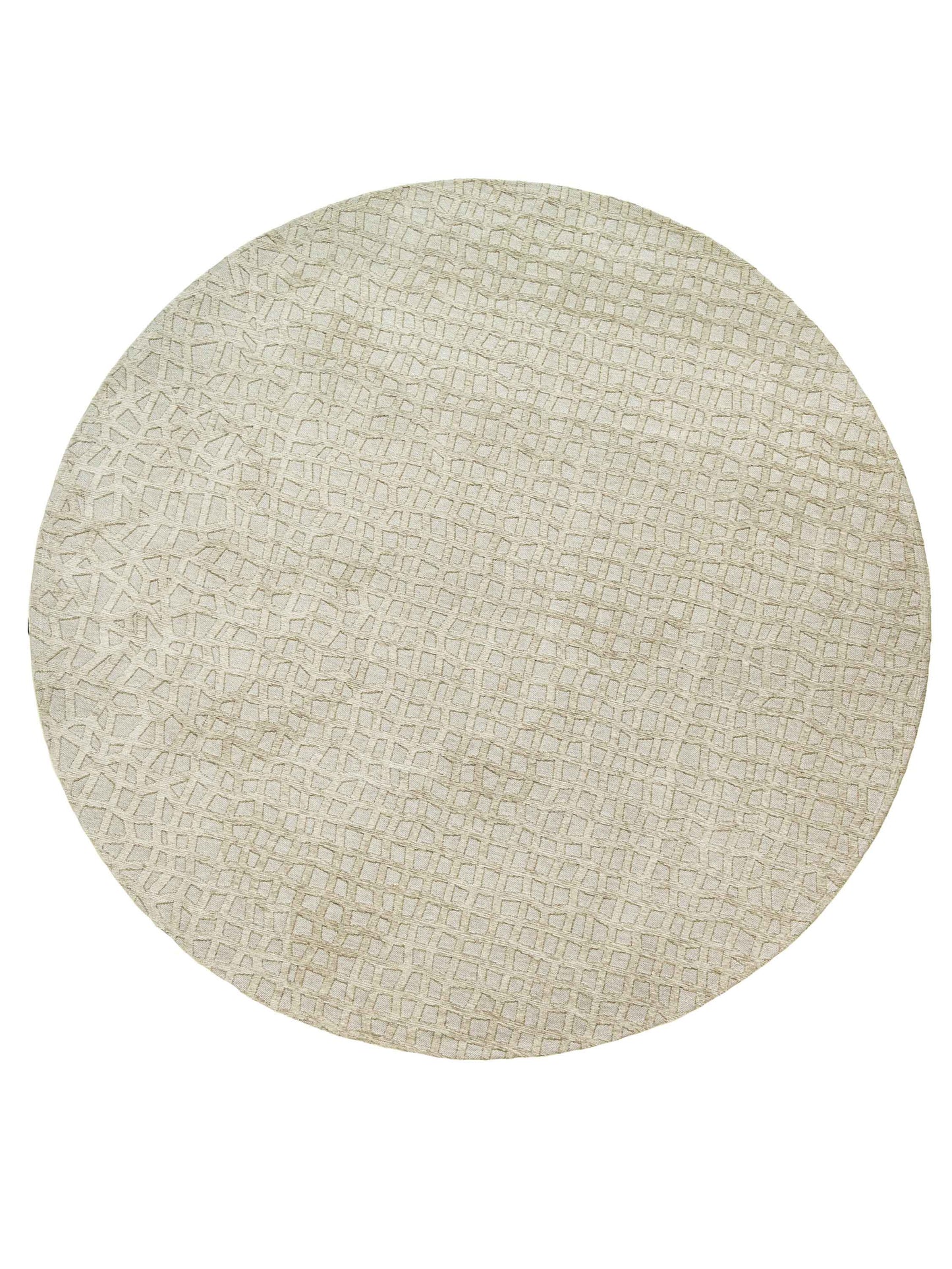 Rond vloerkleed Louis de Poortere Trammel Structures 9245 Ovid Beige Vloerkledenwinkel