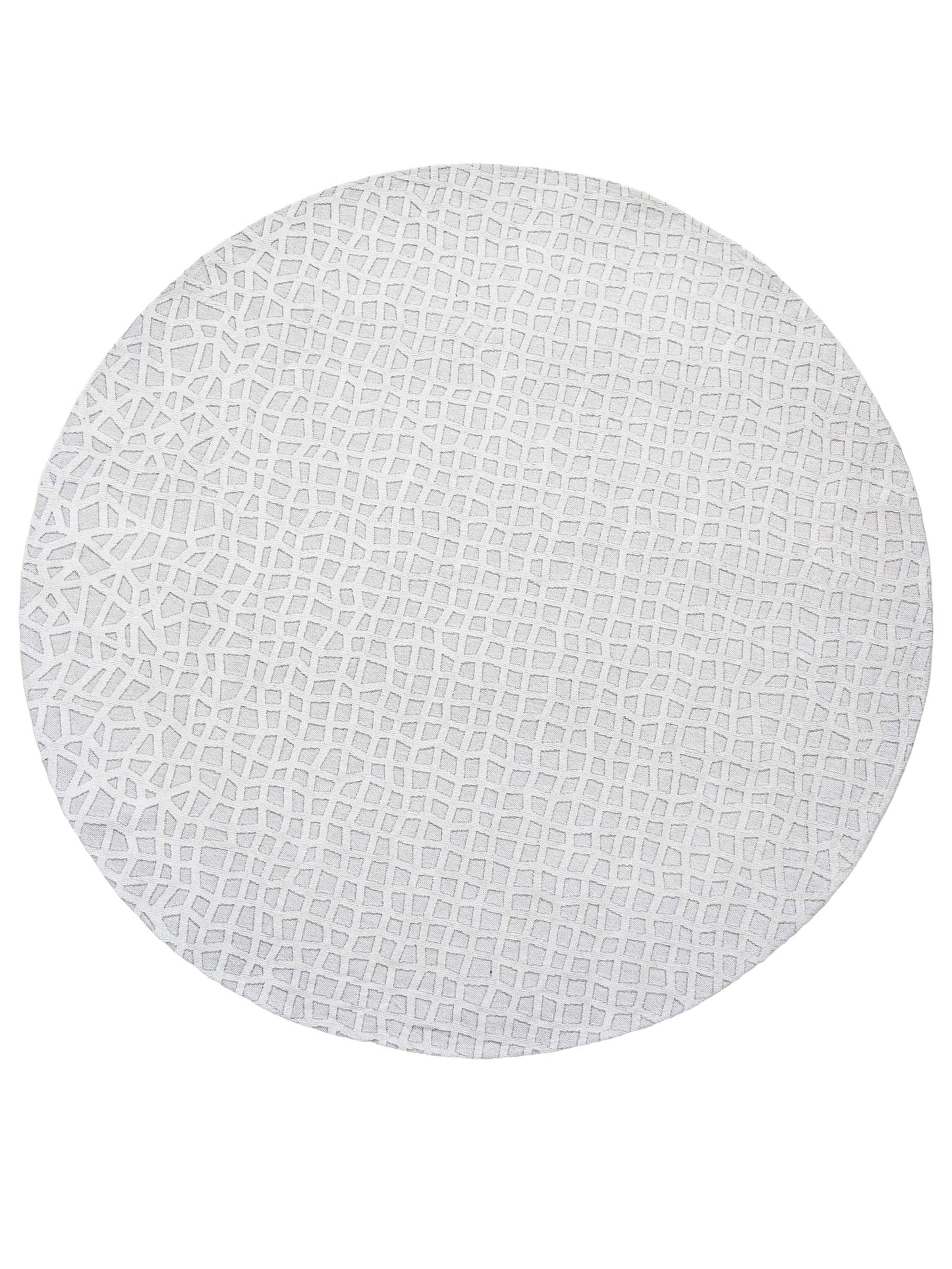 Rond vloerkleed Louis de Poortere Trammel Structures 9246 Willow White Vloerkledenwinkel