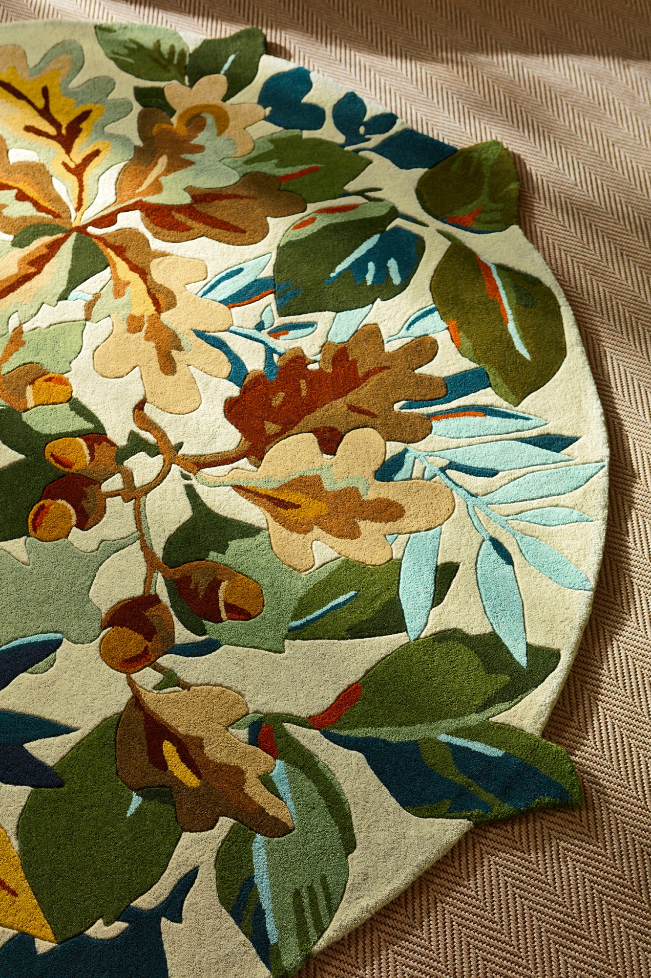 Sanderson Robin's Wood russet brown 146501 Rond