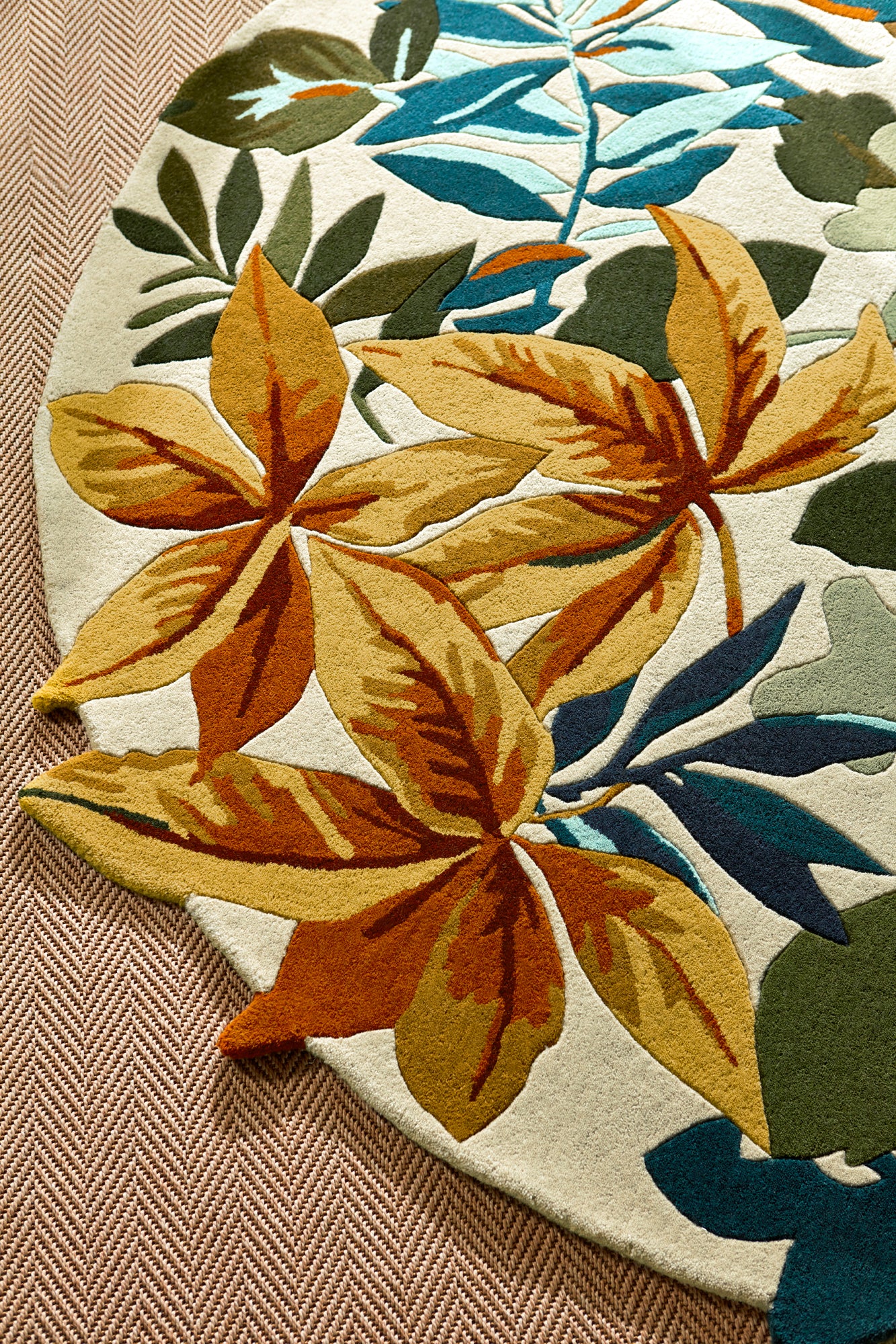 Sanderson Robin's Wood russet brown 146501 Rond