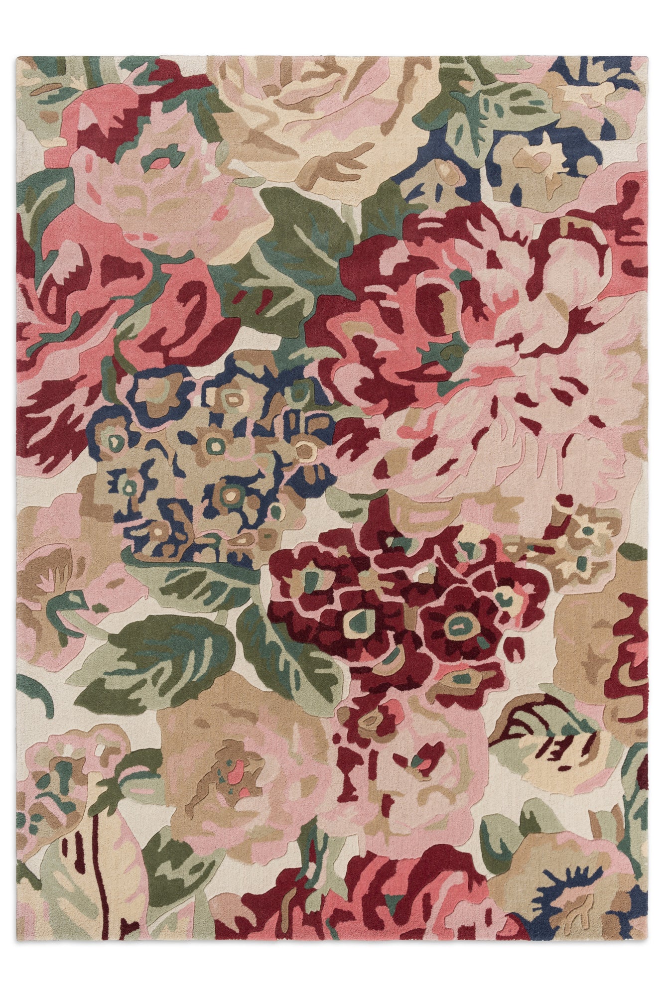Vloerkleed Sanderson Rose & Peony Red 045000