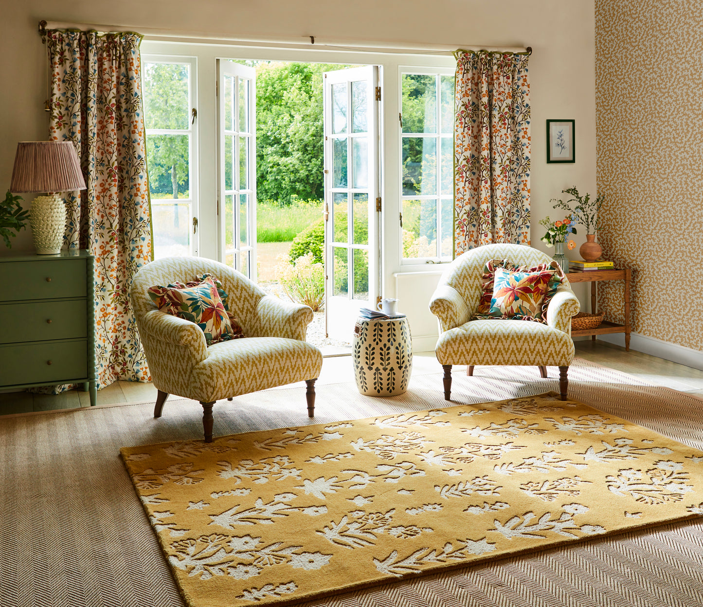 Sanderson Woodland Glade gold 146806