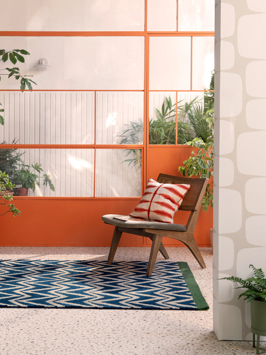 Buitenkleed Scion Dhurrie Blue 426318