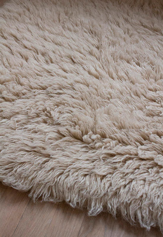 Vloerkleed Layered Shaggy Rug Oatmeal