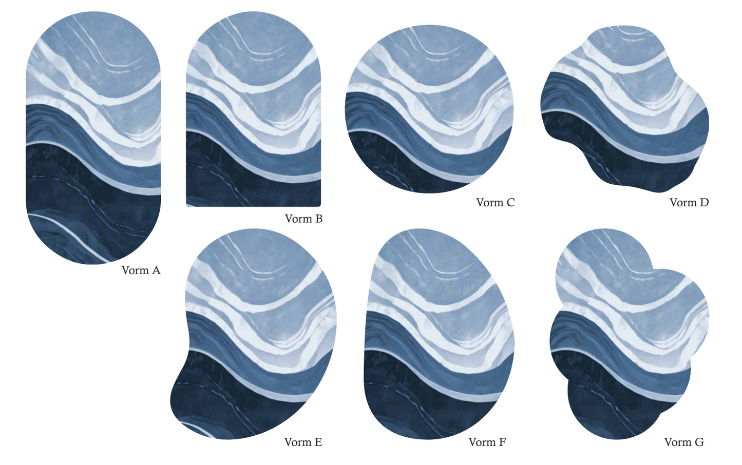 Vloerkleed MOMO rugs x NOŪRA studios - Waves Round