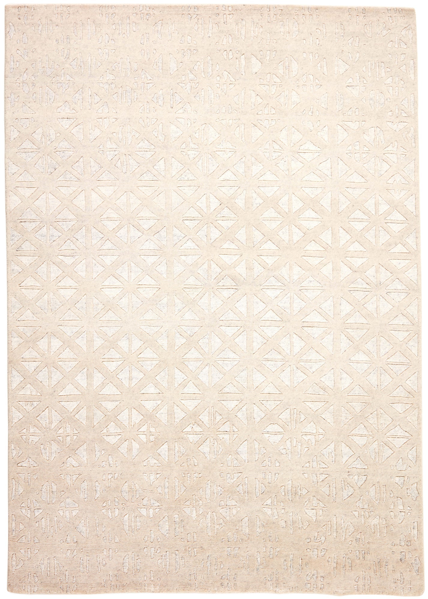 Vloerkleed MOMO Rugs Shangri La White Mosaik