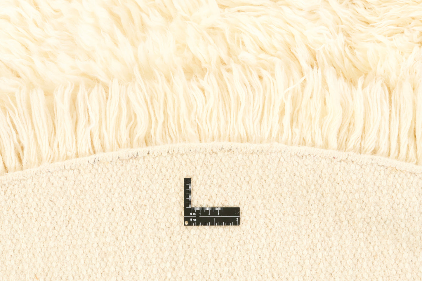 Vloerkleed MOMO Rugs Snow White Plain Ivory Round