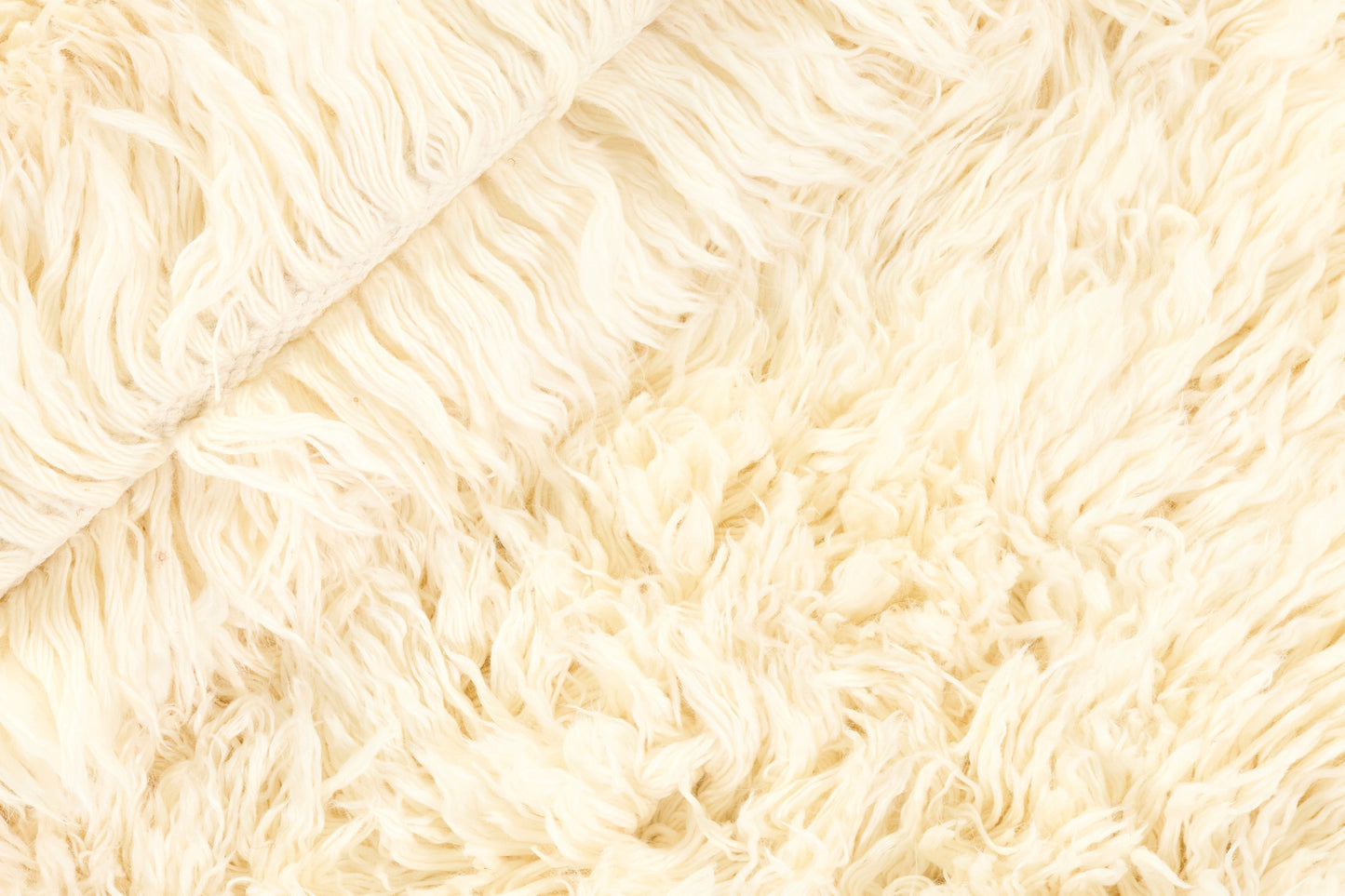 Vloerkleed MOMO Rugs Snow White Plain Ivory Round