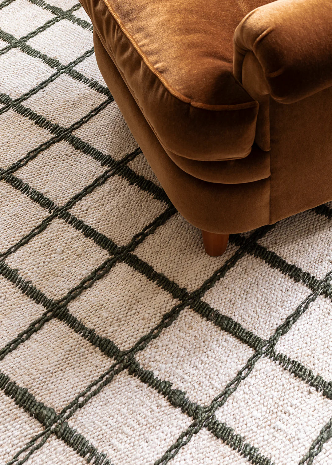 Vloerkleed Strata Jute Rug Green