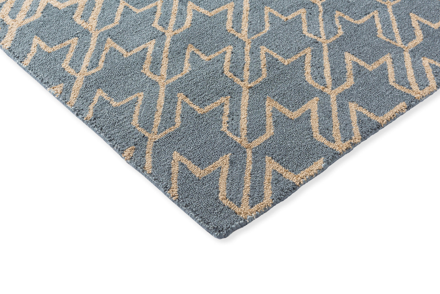 Vloerkleed Ted Baker Houndstooth Washed Blue Outdoor 455708