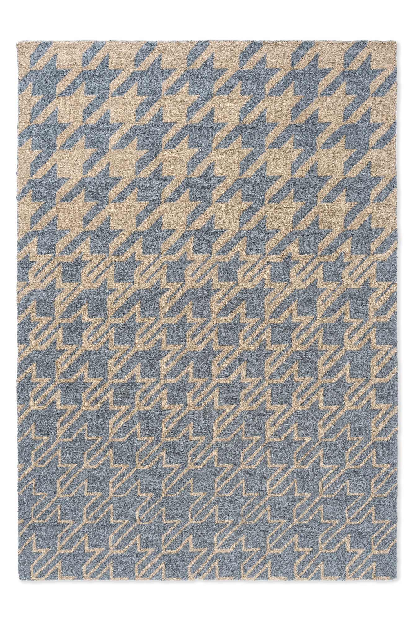 Vloerkleed Ted Baker Houndstooth Washed Blue Outdoor 455708