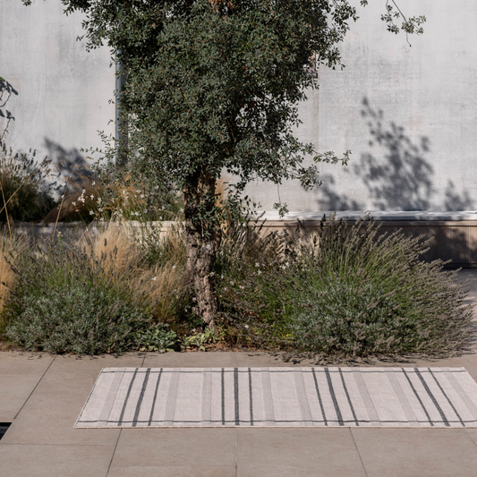 Vloerkleed Brink en Campman Zona Charcoal Line Outdoor