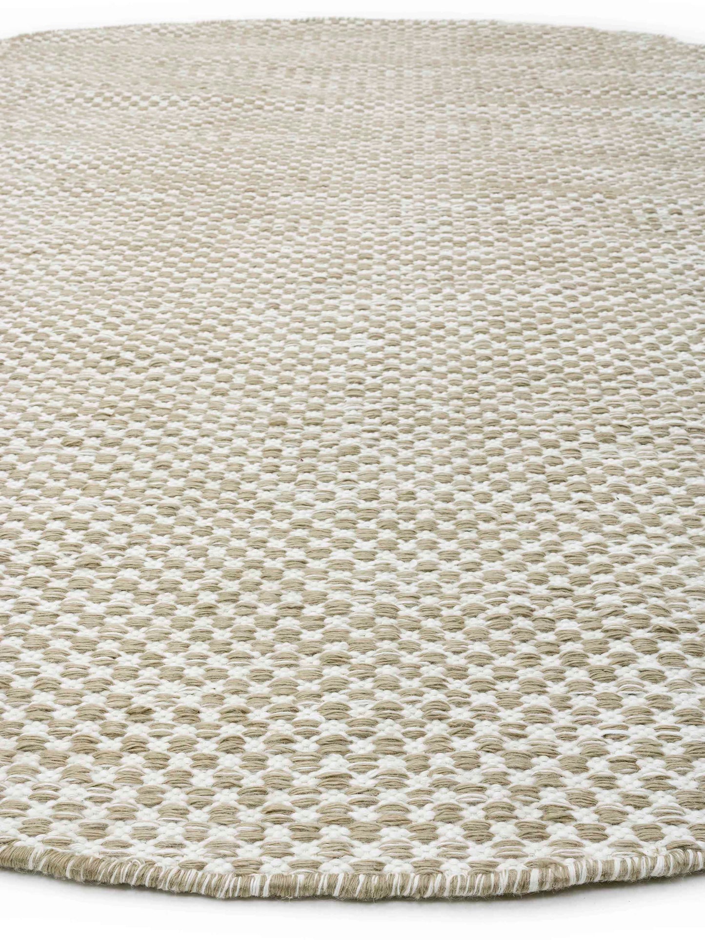 Vloerkleed MOMO Rugs Vaasa Camel White Rond