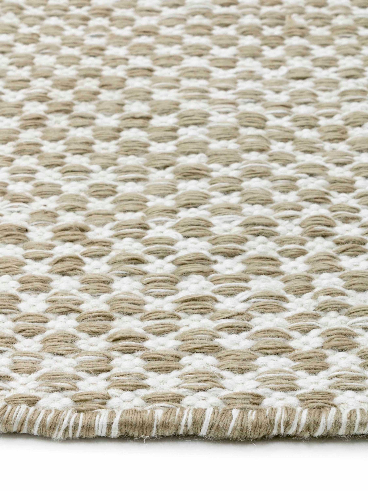 Vloerkleed MOMO Rugs Vaasa Camel White Rond