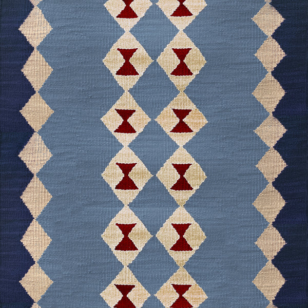 Traploper Sophie Cooney Amulet Wool Via Duo Sky Blue