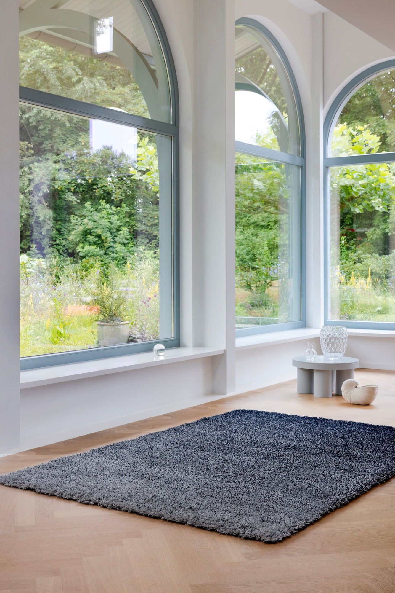 Vloerkleed Brink en Campman Shade high silver/polar night 011904 Vloerkledenwinkel