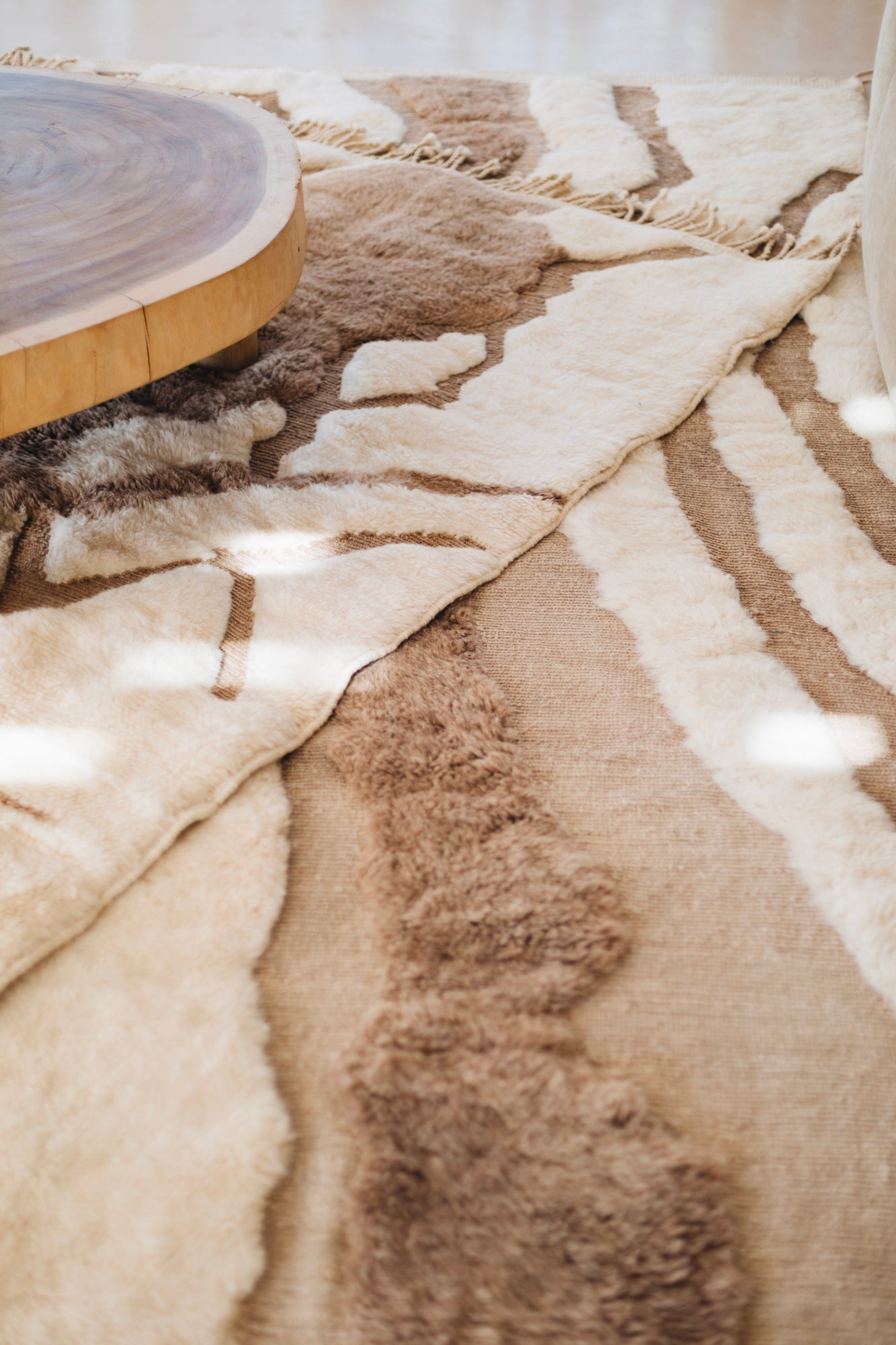 Vloerkleed MOMO Rugs Design Berber Mrirt Inlaid Lines Mel 015 Vloerkledenwinkel