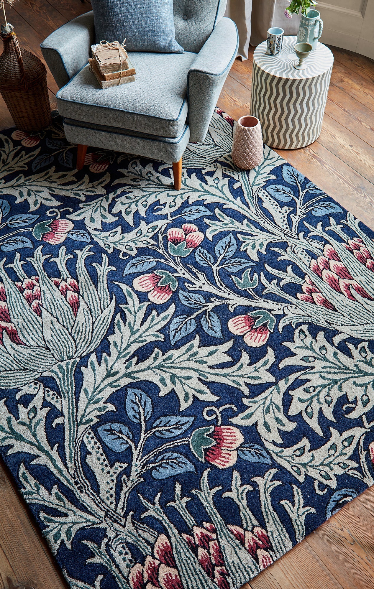 Vloerkleed Morris & Co Artichoke Mineral 127108 Vloerkledenwinkel