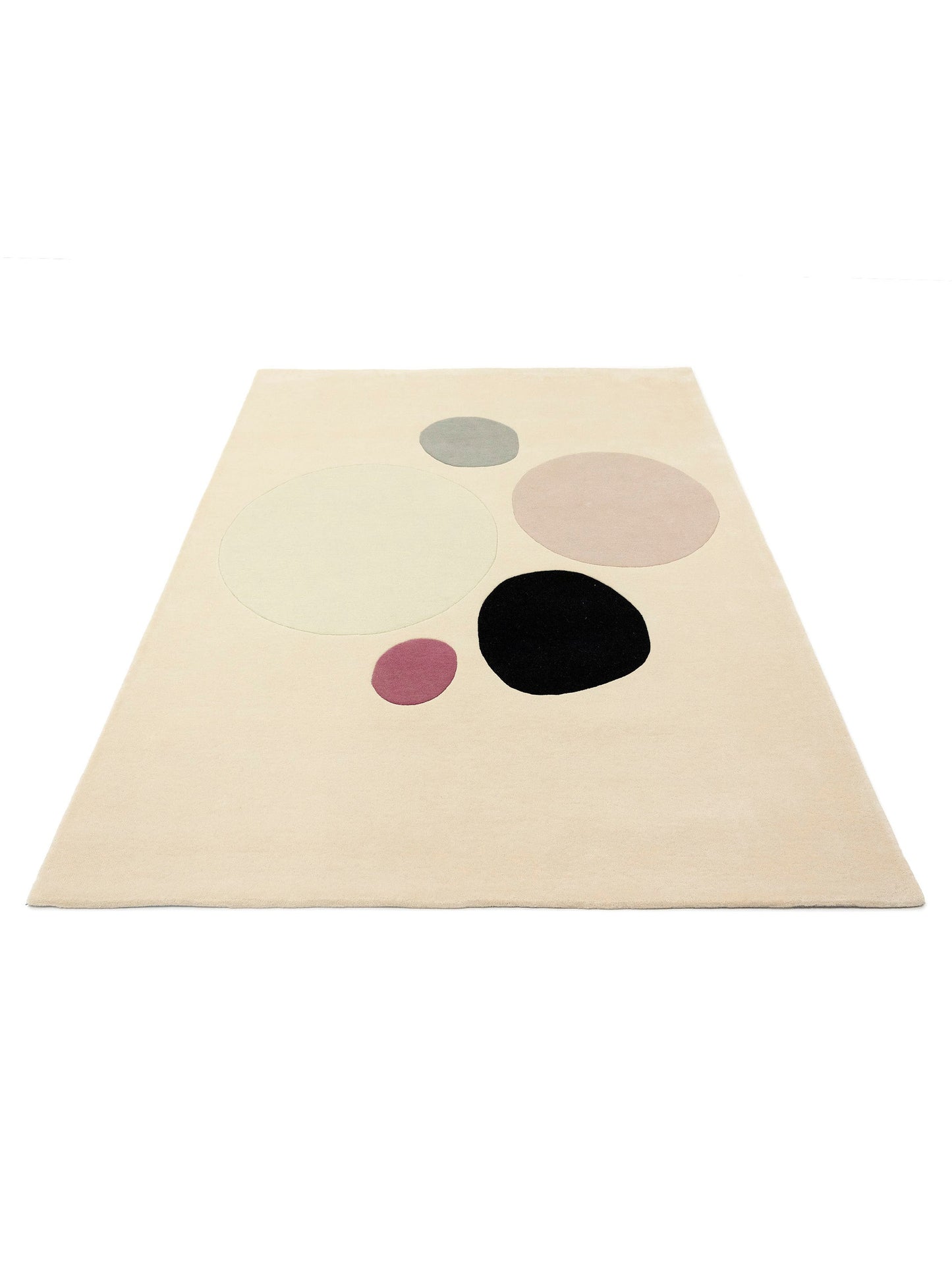 Vloerkleed Abstract en verfijnd Bubbles beige