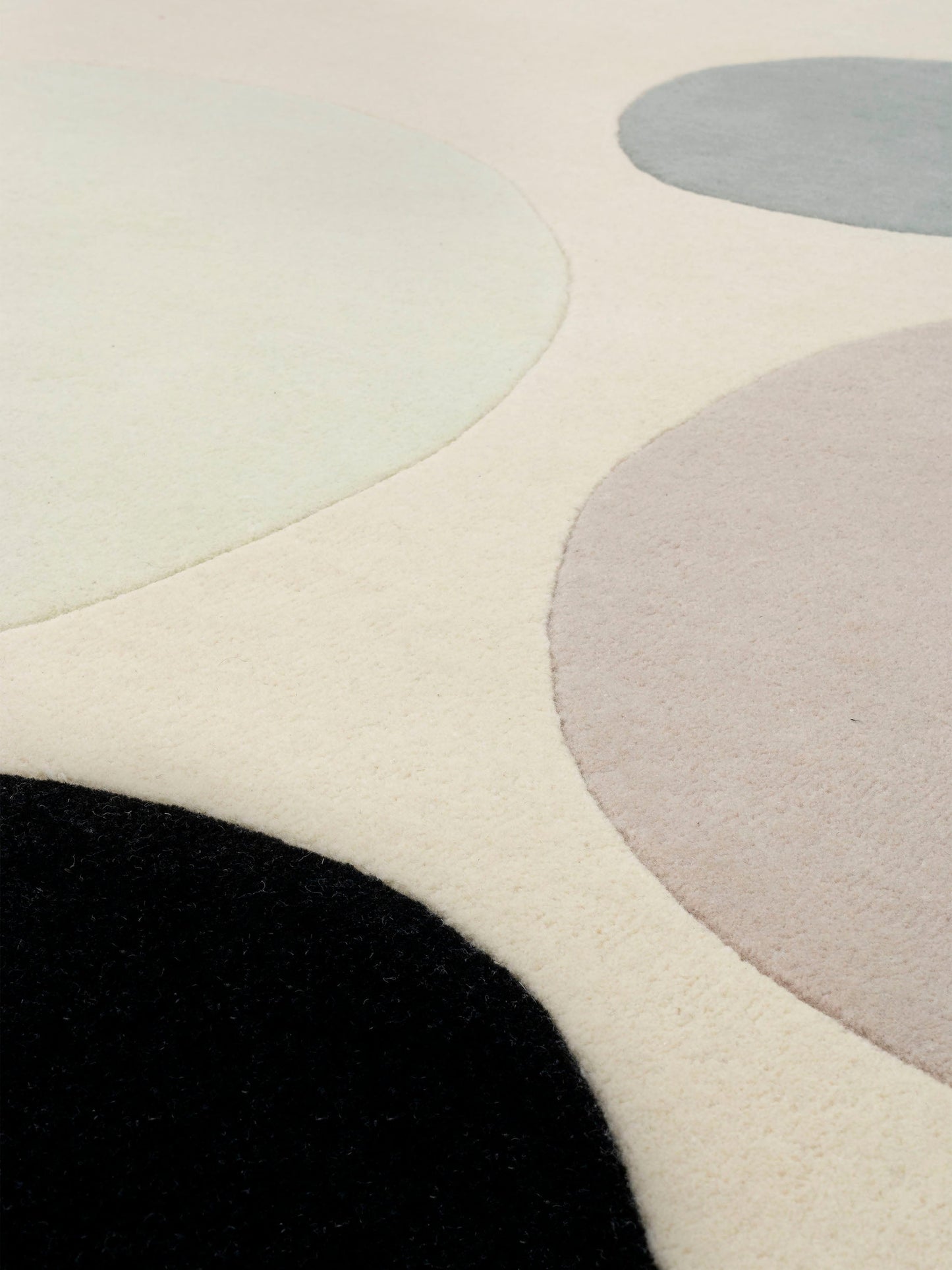 Vloerkleed Abstract en verfijnd Bubbles beige