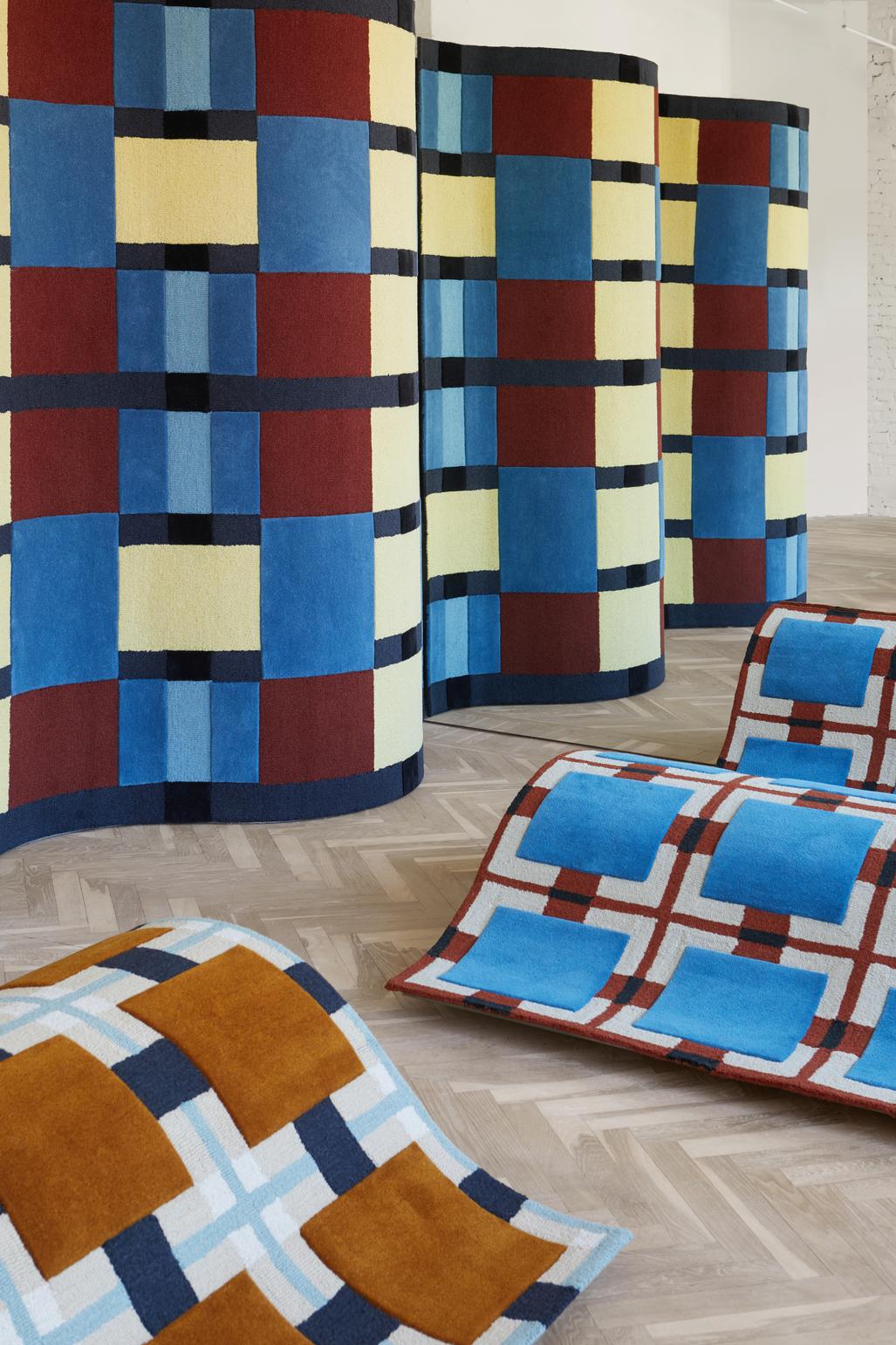 Vloerkleed Layered Evelina Kroon After Noon Sky Wool Rug