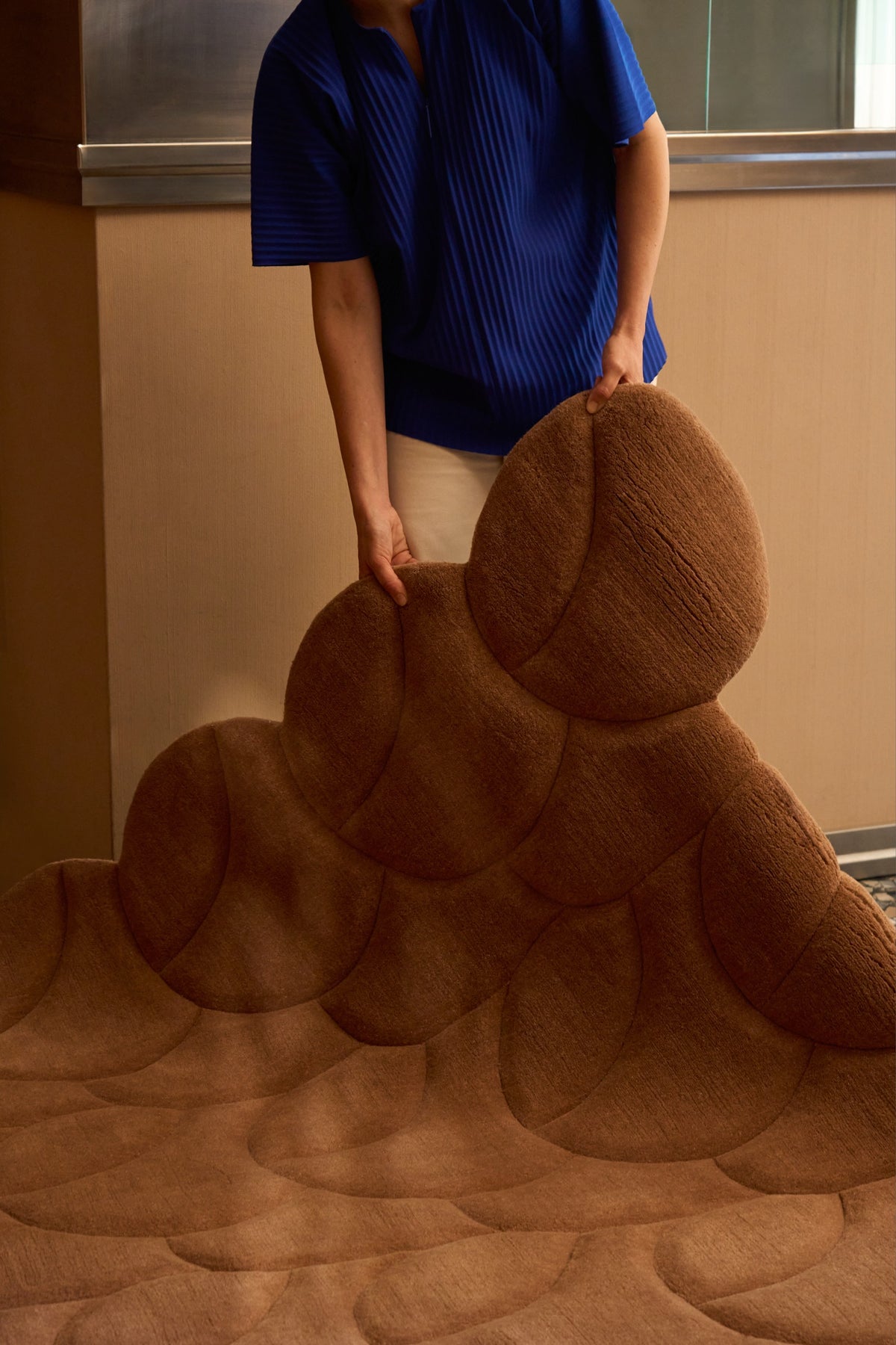Rilievo vloerkleed — Sand | cc-tapis – sfeer