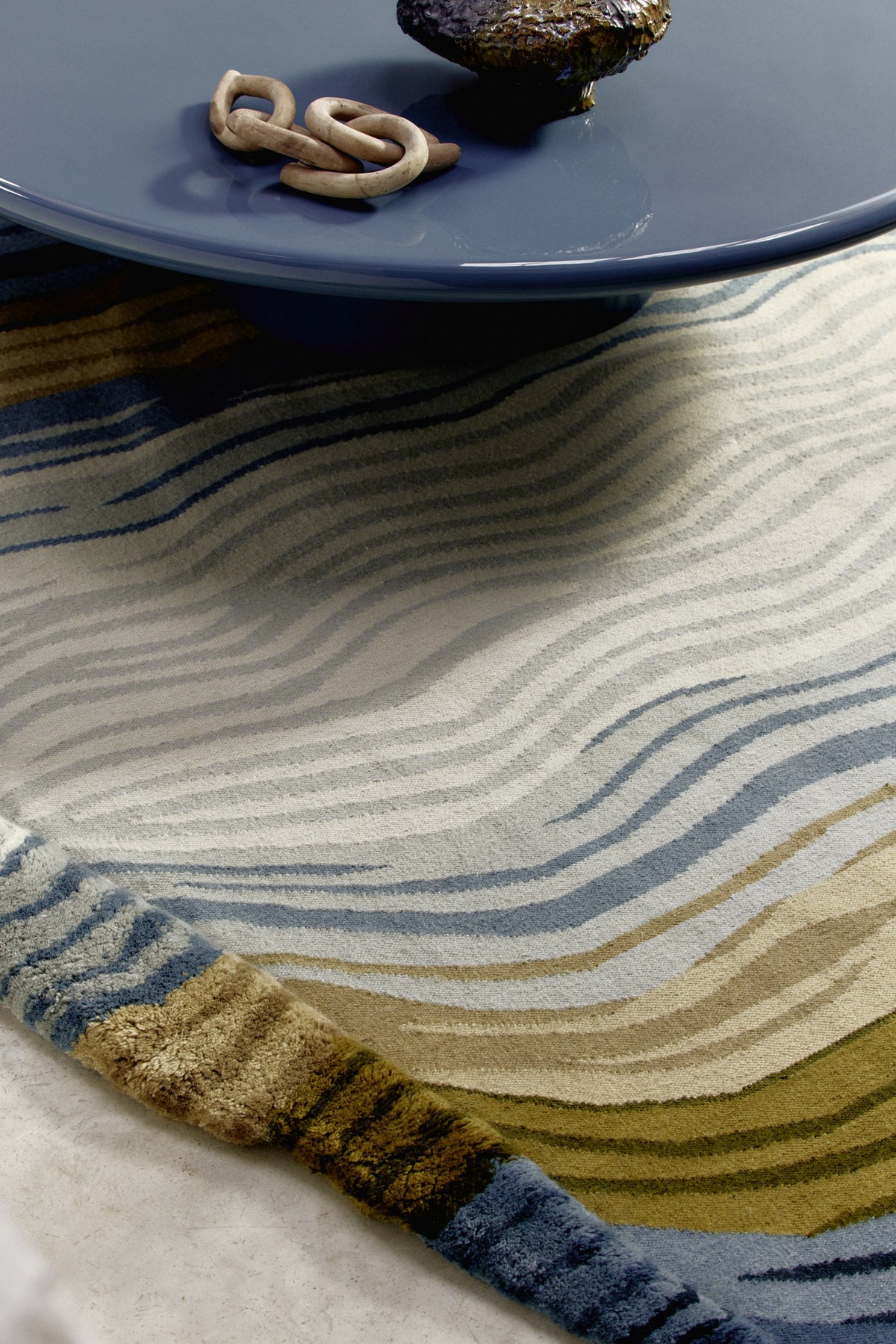 Folds — Blue green | cc-tapis – sfeer