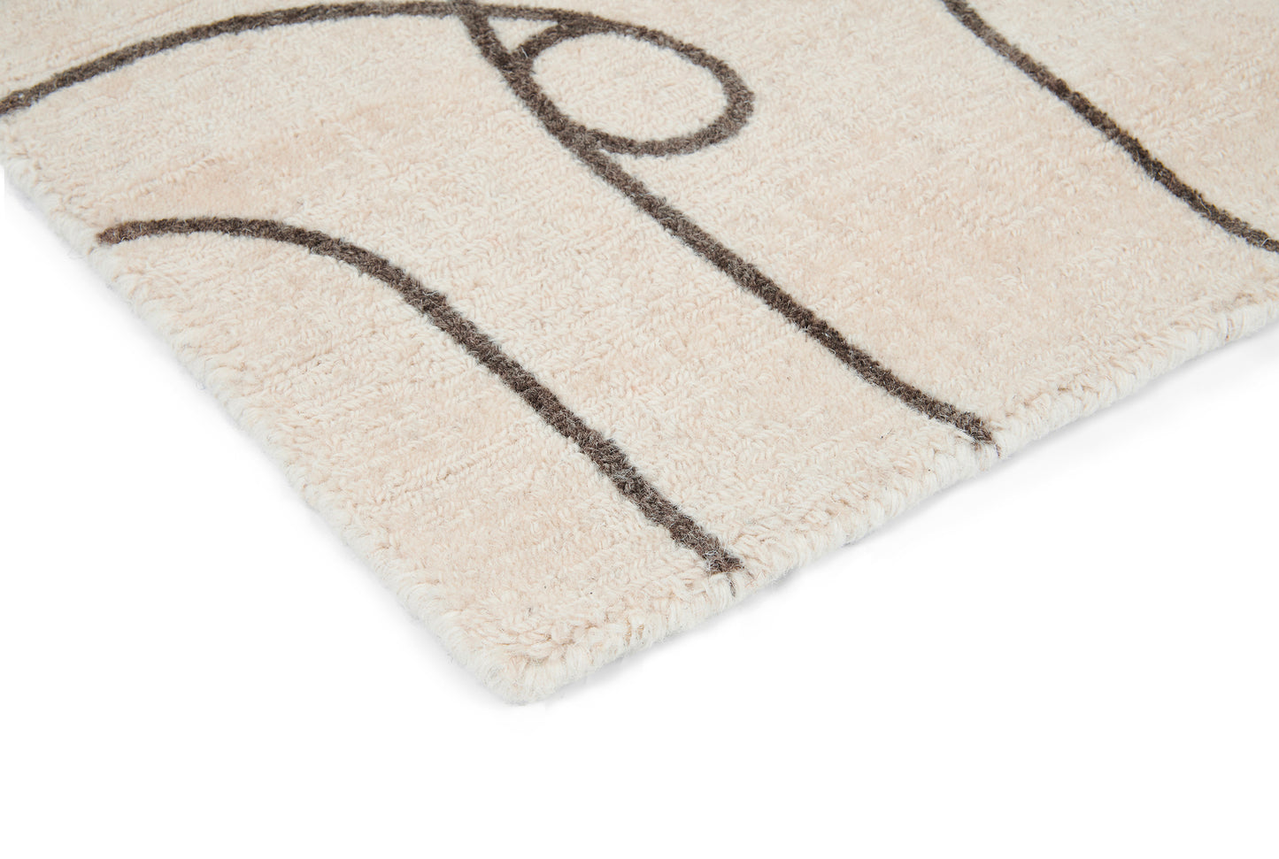 Laagpolig vloerkleed van Scion | Epsilon Charcoal loop
