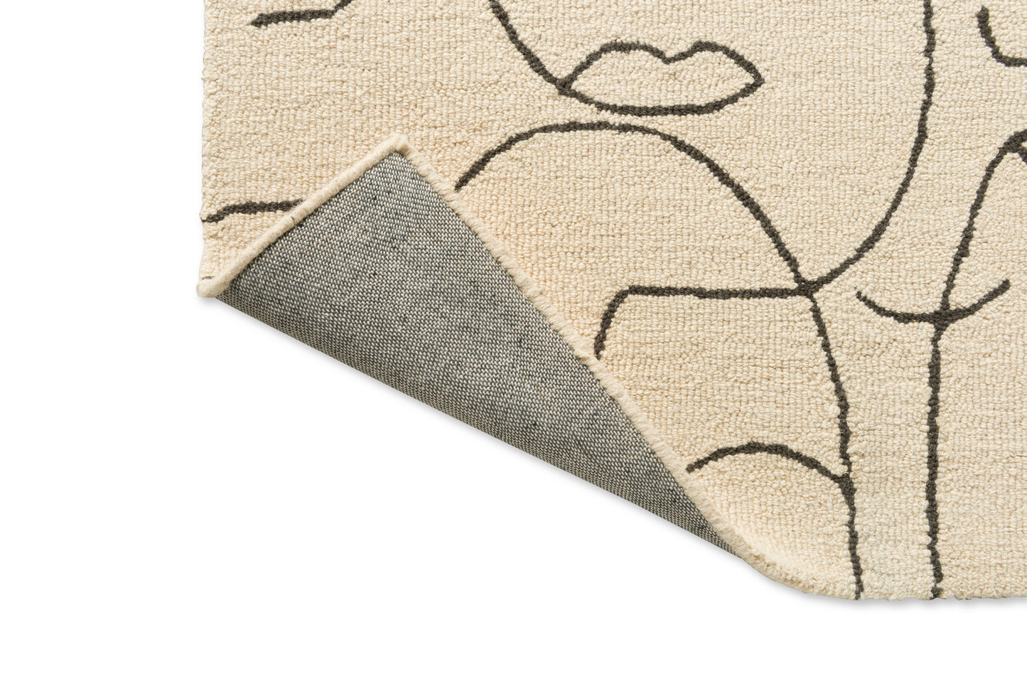Laagpolig vloerkleed van Scion | Epsilon Charcoal loop