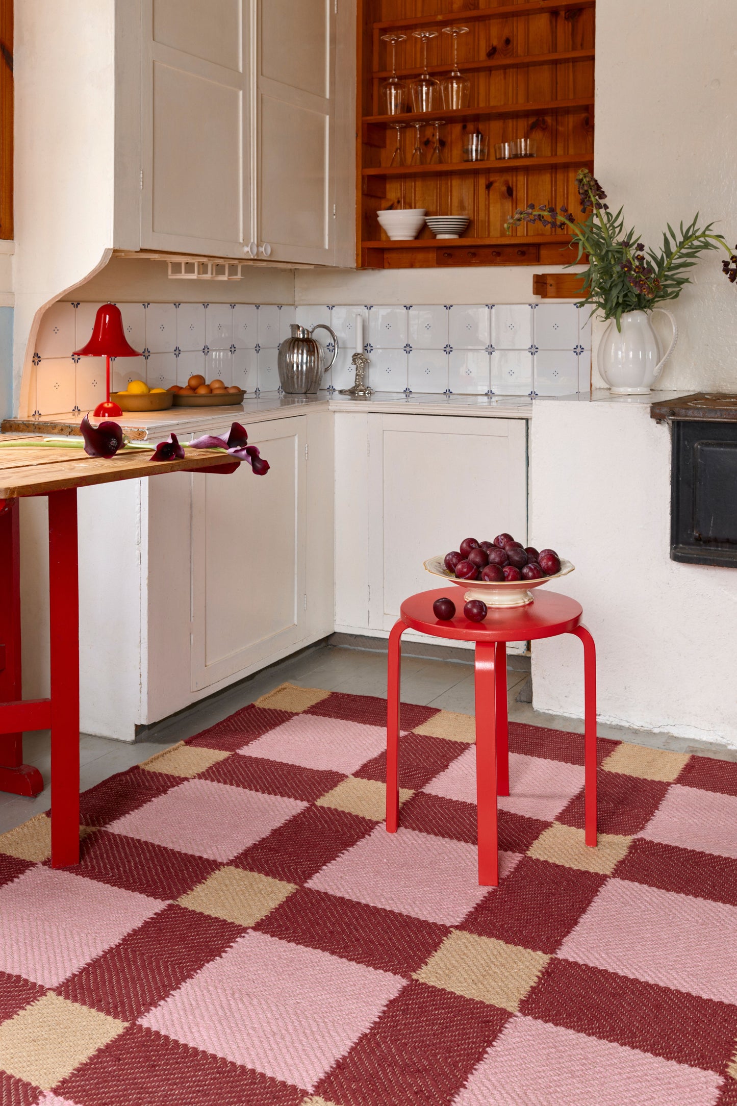 Vloerkleed Layered Evelina Kroon Plum Punch