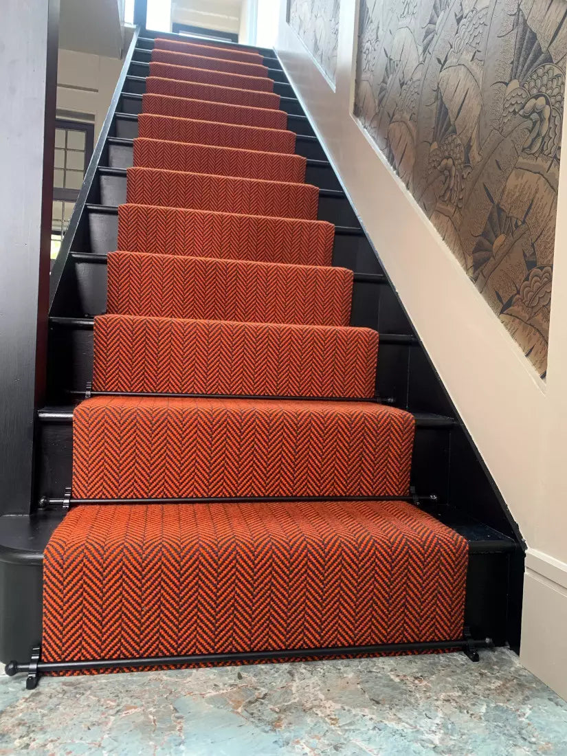 Traploper Hartley Tissier Herringbone Bright Orange