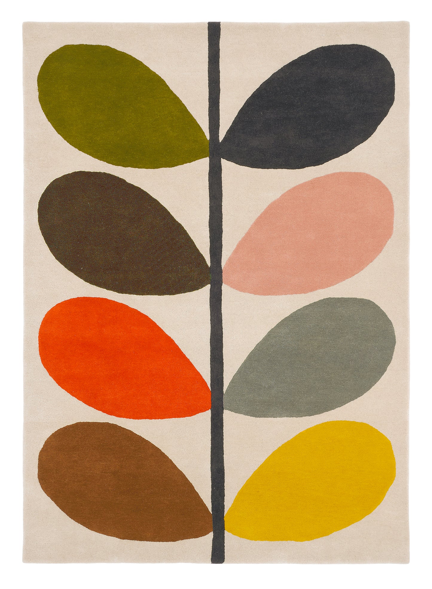 Laagpolig vloerkleed Orla Kiely Giant Multi Stem 59205