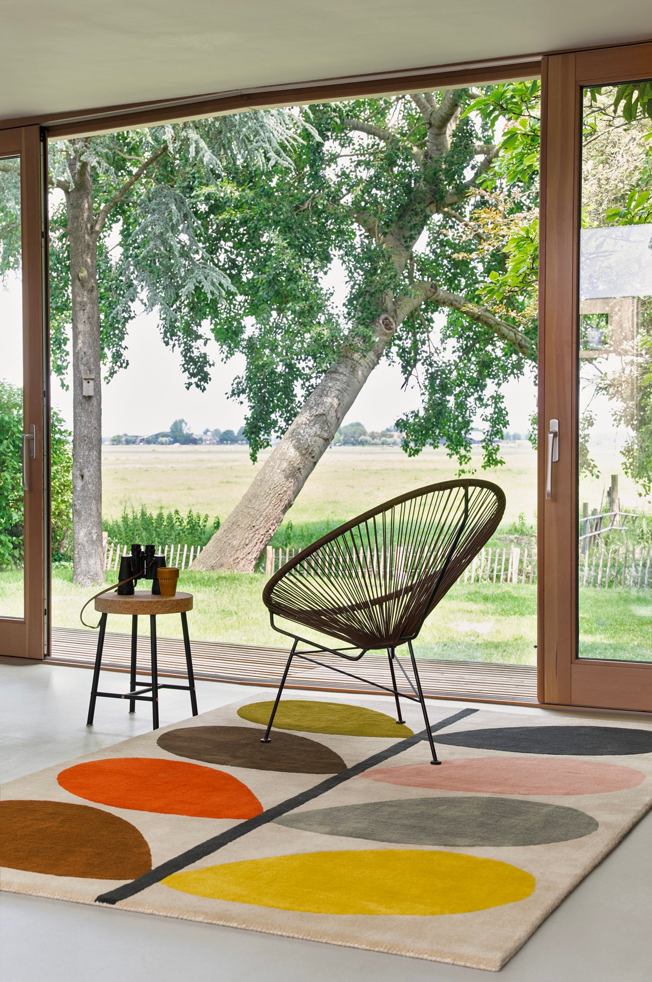 Laagpolig vloerkleed Orla Kiely Giant Multi Stem 59205