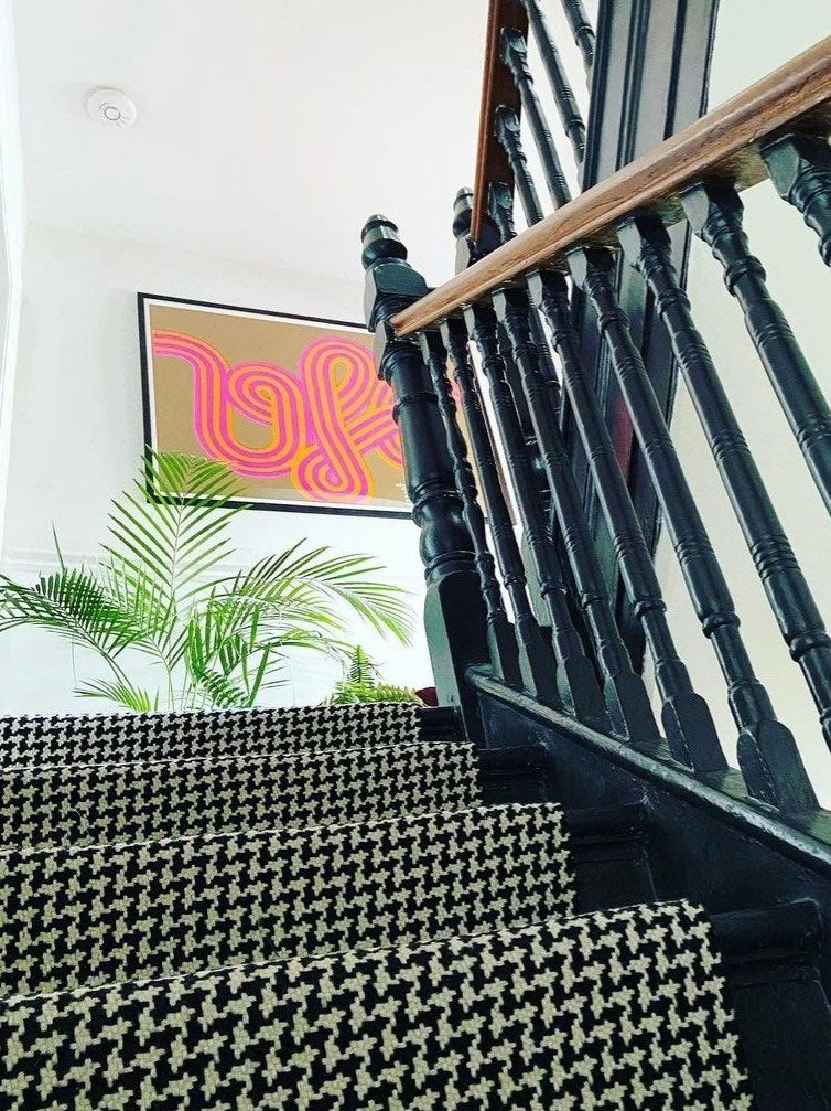 Traploper Hartley Tissier Houndstooth Black & White