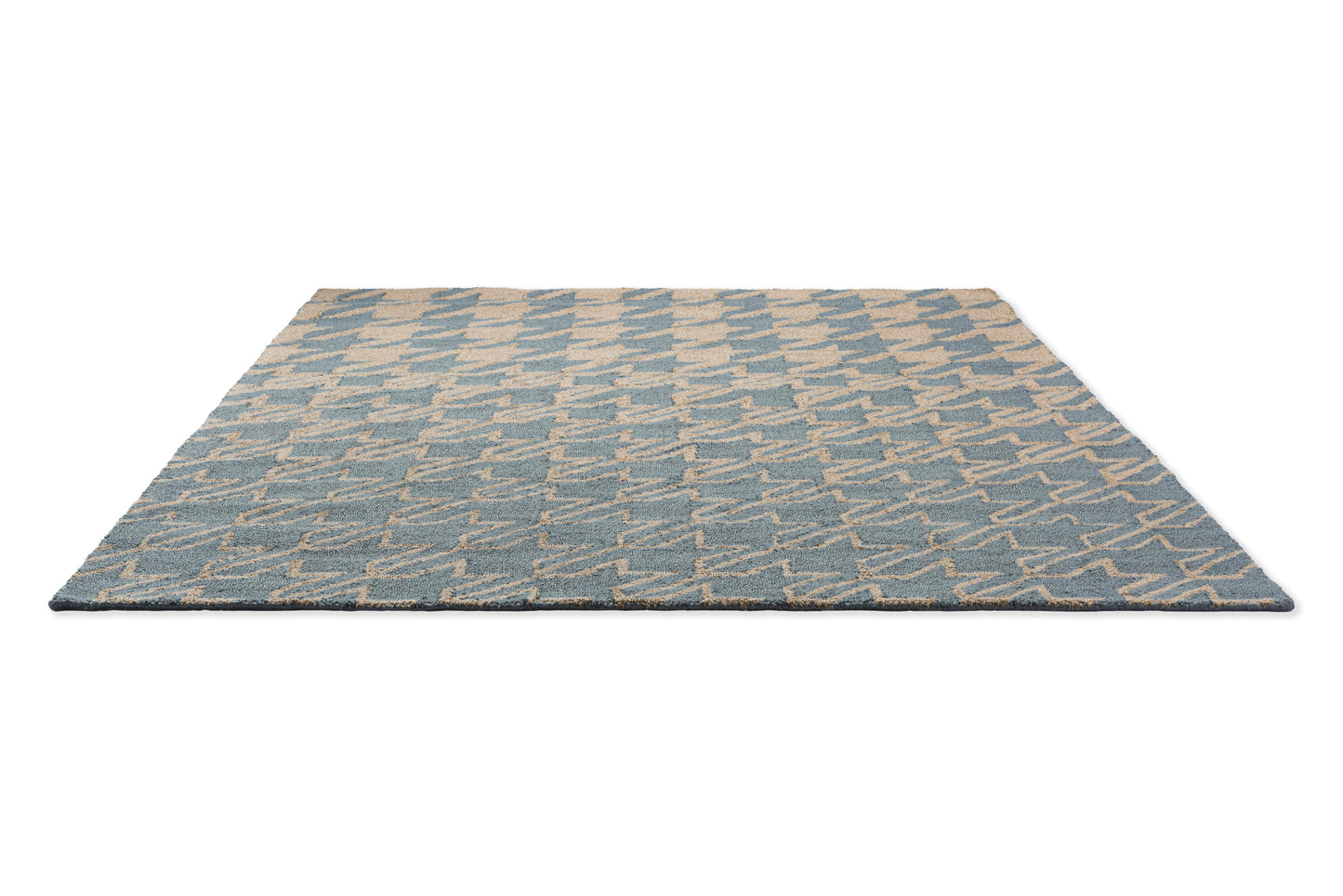 Vloerkleed Ted Baker Houndstooth Washed Blue Outdoor 455708