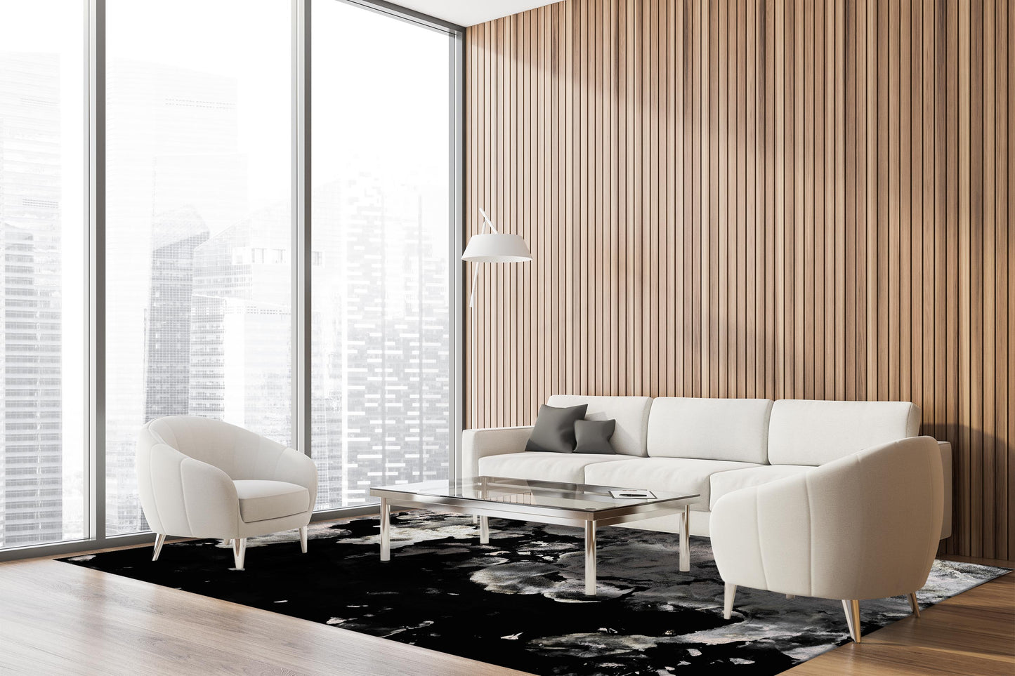 Vloerkleed Jackie And The Fish Late Shower Black Puddle (outlet)