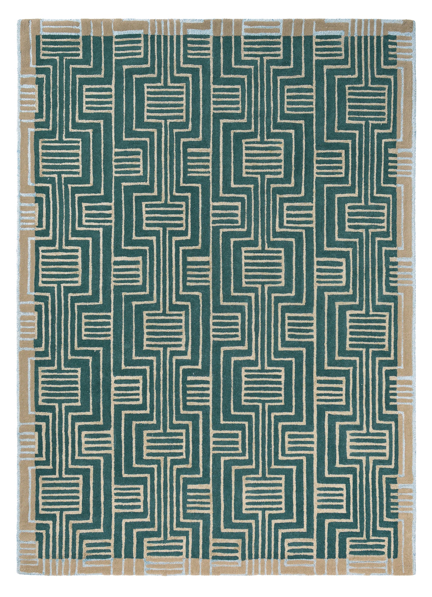 Laagpolig vloerkleed Ted Baker Kinmo Green 56807