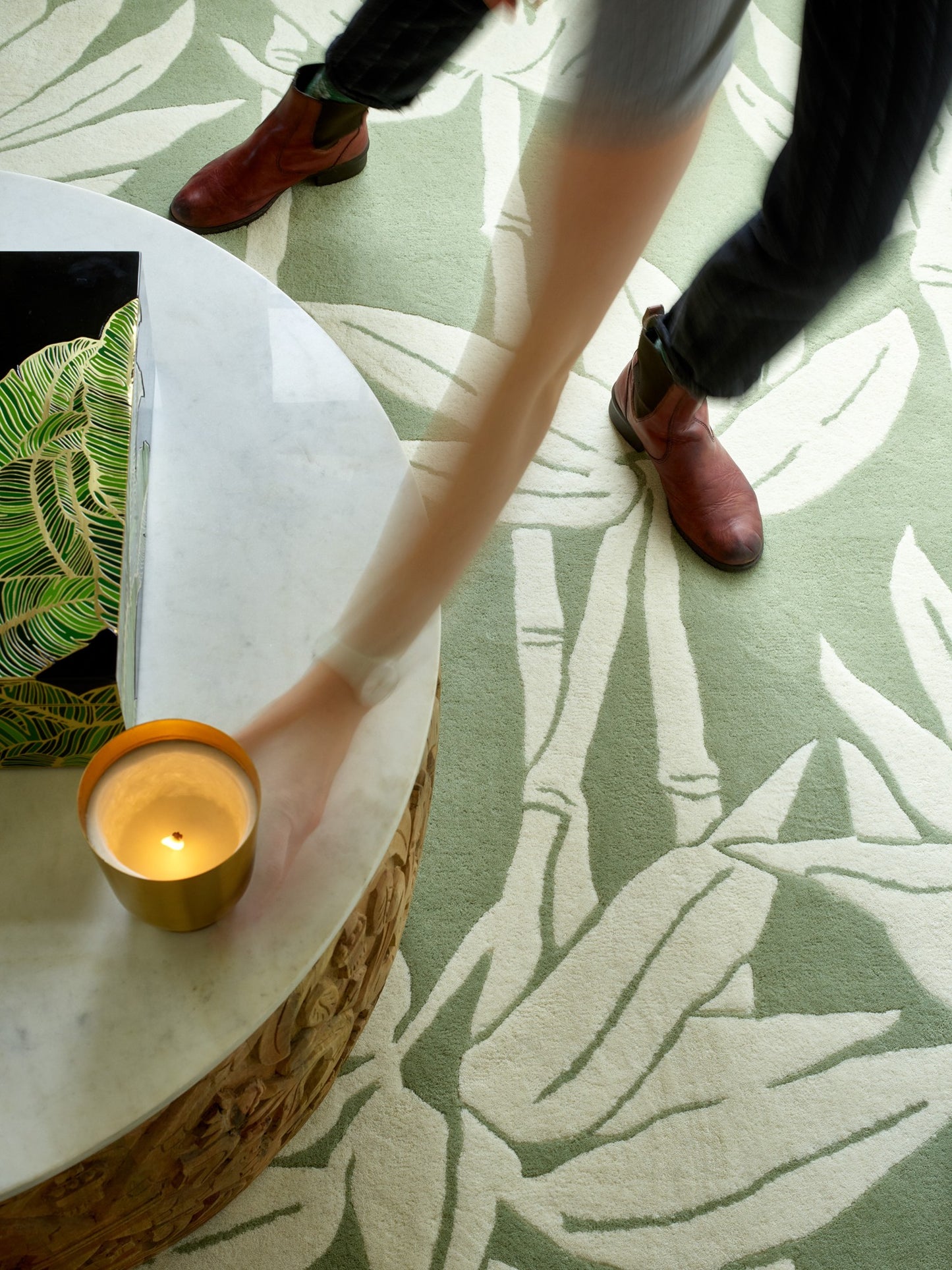 Laagpolig vloerkleed Florence Broadhurst Japanese Bamboo 039507
